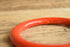 Tomato Marbled Tube Bakelite Bangle